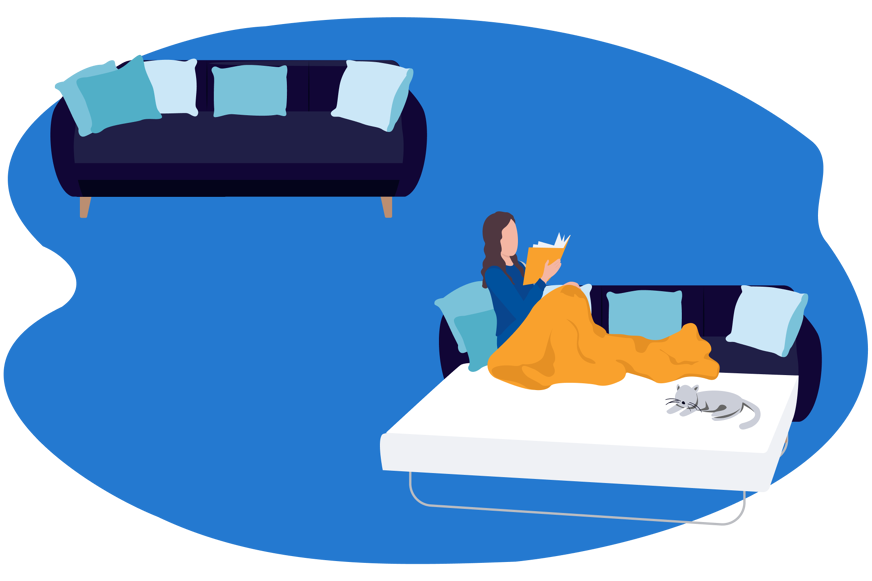 Slaapbank: van bank naar bed